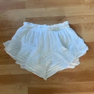White Aerie Lace Trimmed Skort